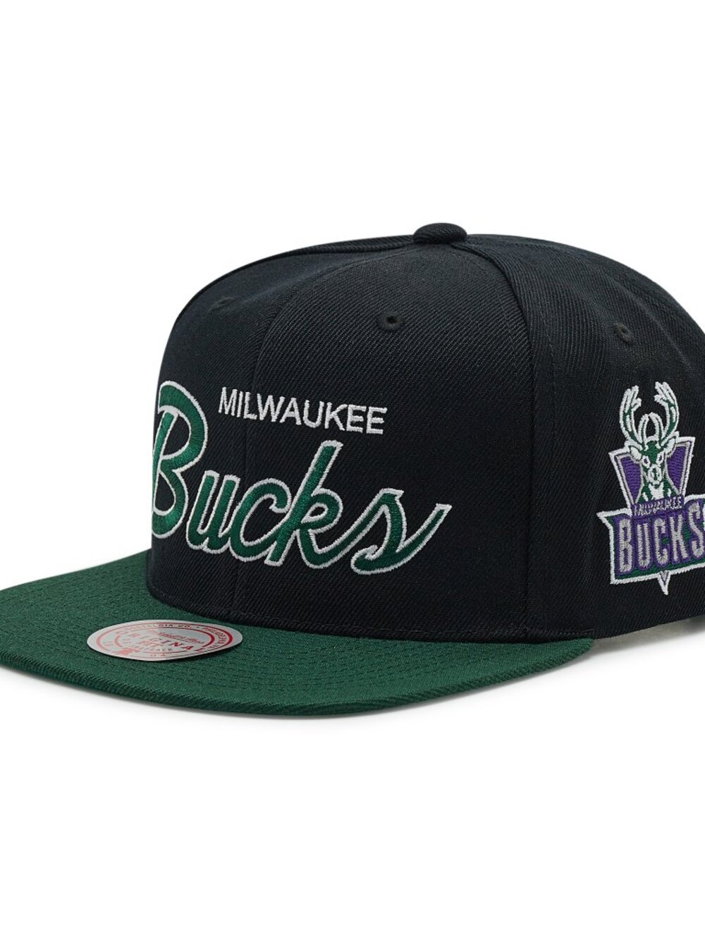 Men's Mitchell & Ness Black Milwaukee Bucks Hardwood Classics MVP Team Script 2.
